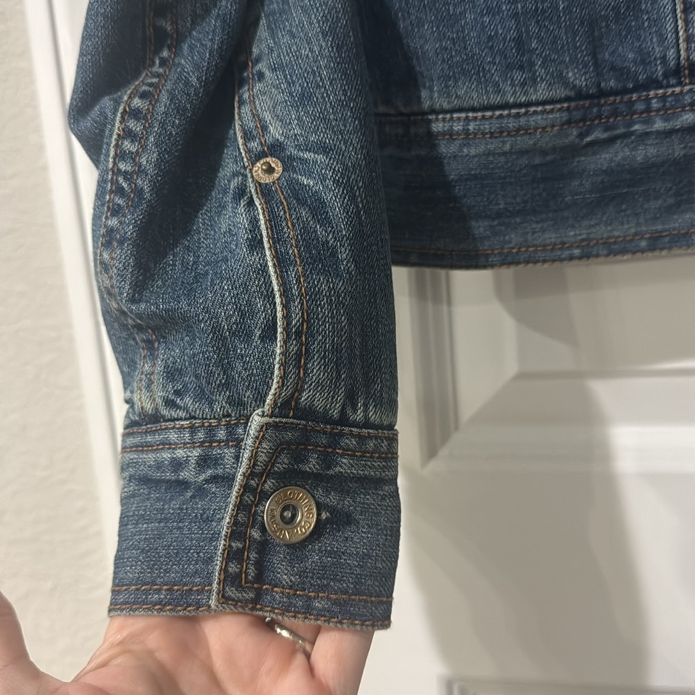 Austin Clothing Co Paisley Lined Button Front Jean Jacket Size Small - Picture 6 of 13
